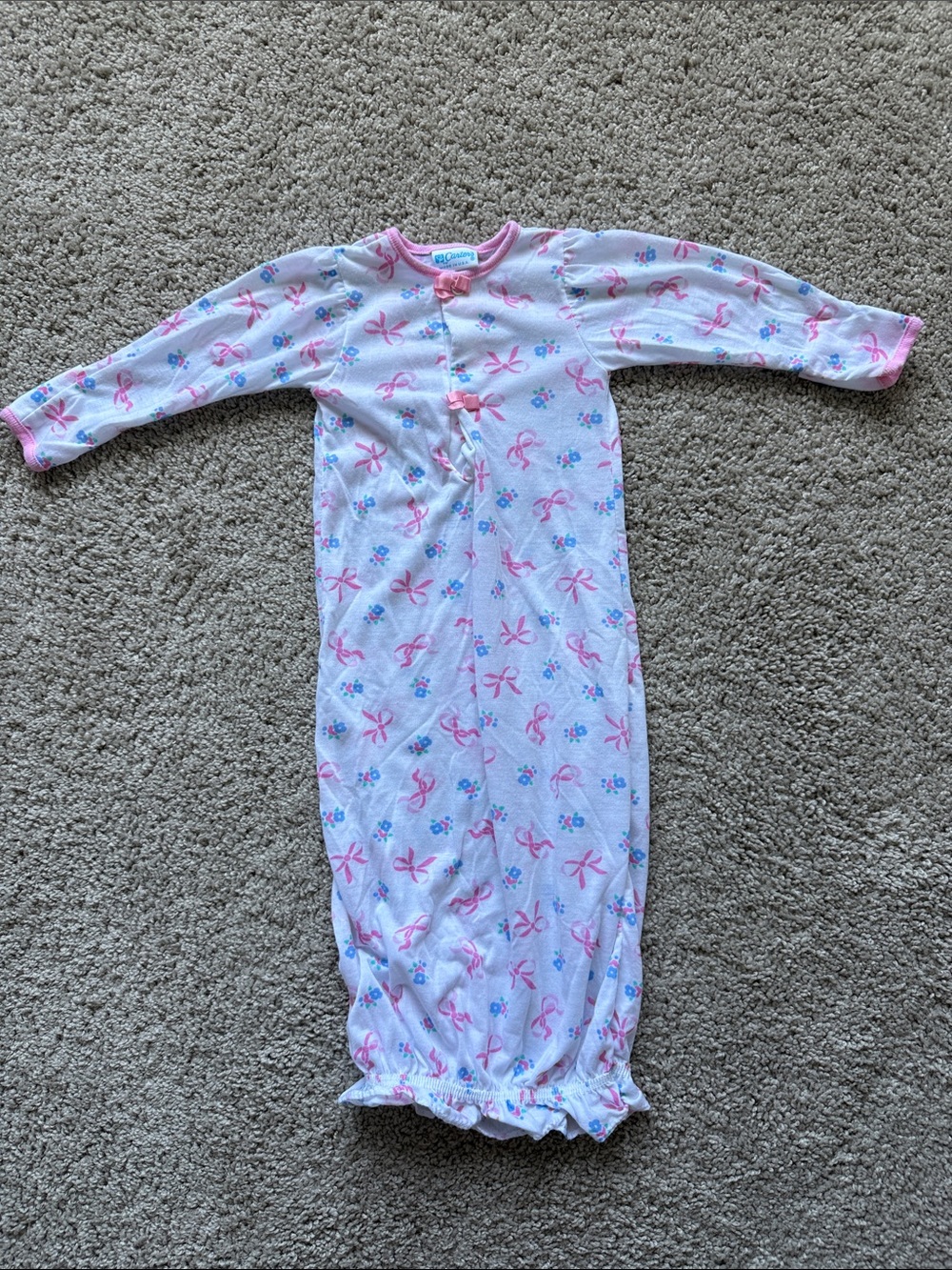 Vintage 90s | USA-made | Newborn Sleep Gown